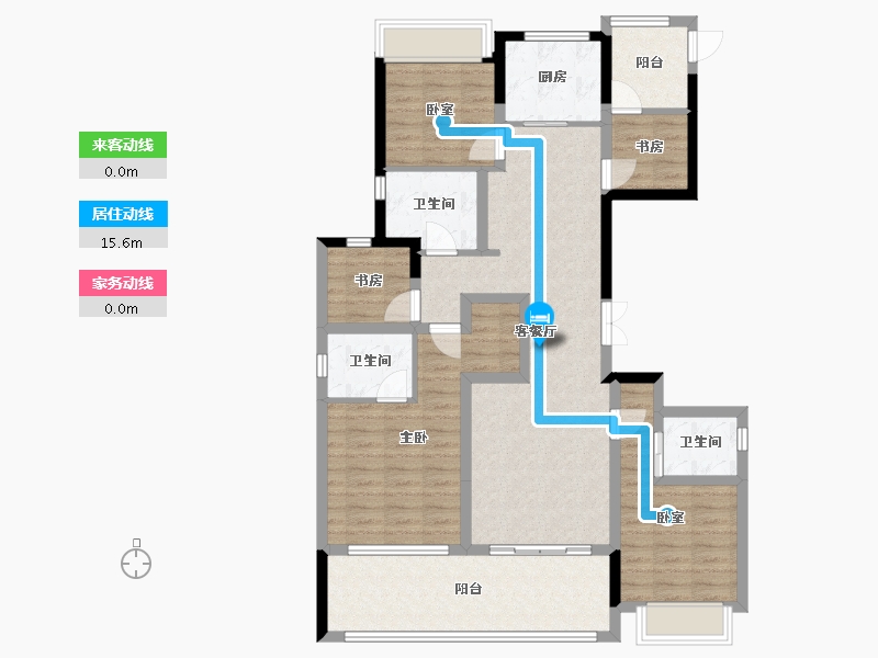 浙江省-杭州市-滨湖天地-112.80-户型库-动静线