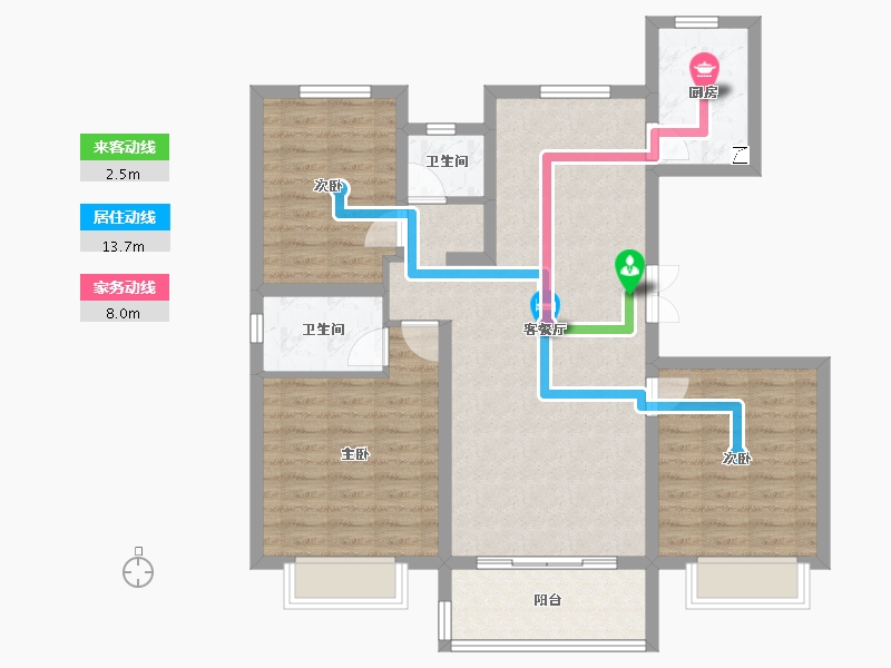 河北省-保定市-香溪名旭·悦居-95.98-户型库-动静线