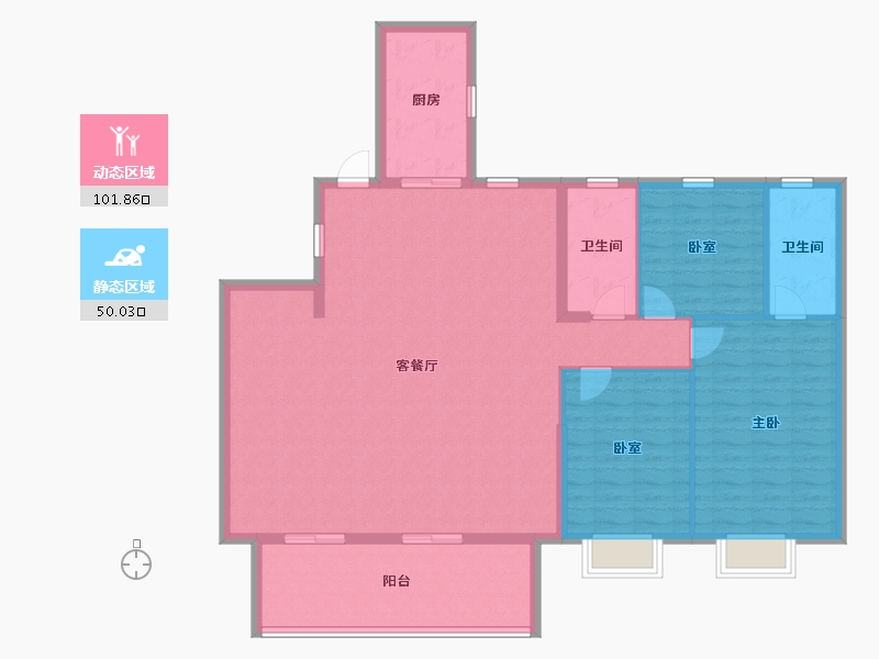 江西省-宜春市-樾江南-140.00-户型库-动静分区