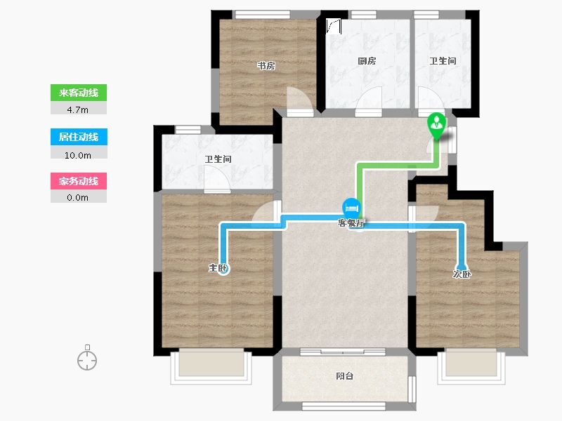 天津-天津市-新城悦隽央著-3.00-户型库-动静线