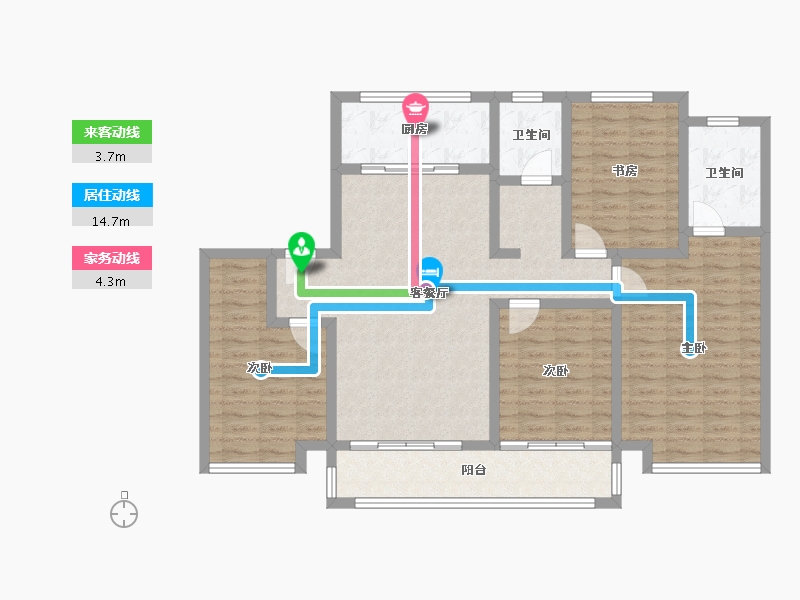 江苏省-徐州市-融悦府-155.00-户型库-动静线