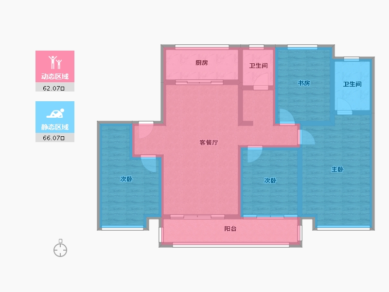 江苏省-徐州市-融悦府-155.00-户型库-动静分区