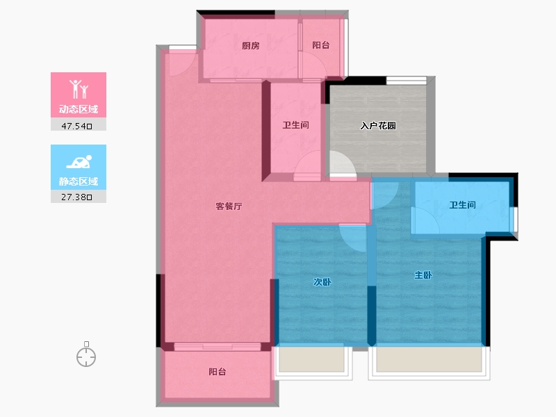 广东省-河源市-嘉葆润永安新城-73.82-户型库-动静分区