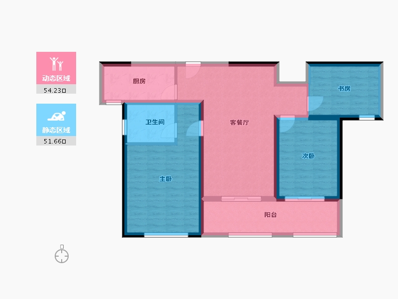 江苏省-南京市-金象朗诗红树林-95.06-户型库-动静分区