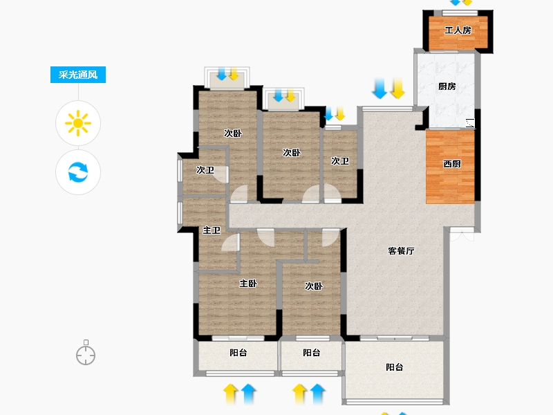 广东省-珠海市-海明湾-152.00-户型库-采光通风