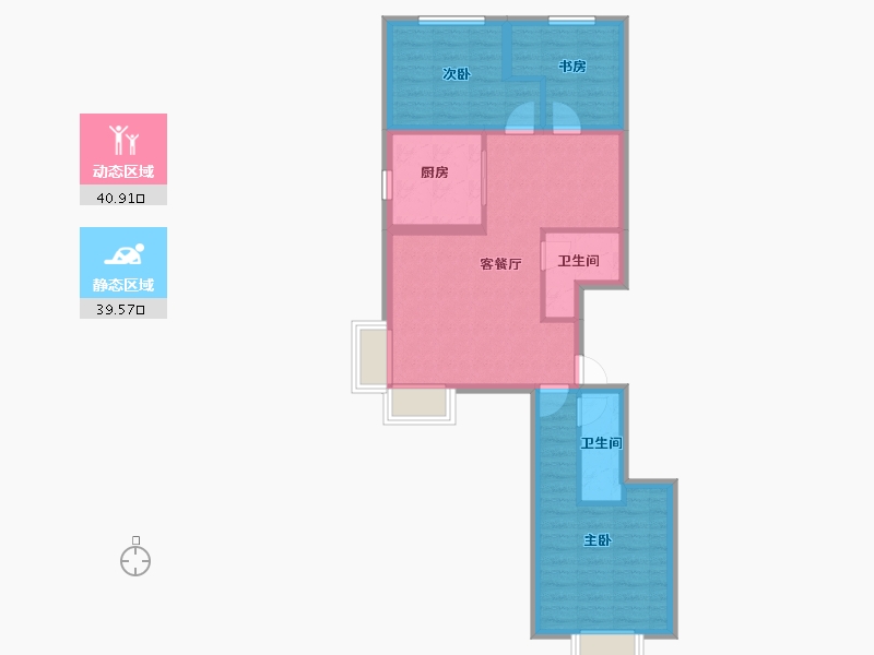 北京-北京市-亦庄金悦郡-71.20-户型库-动静分区