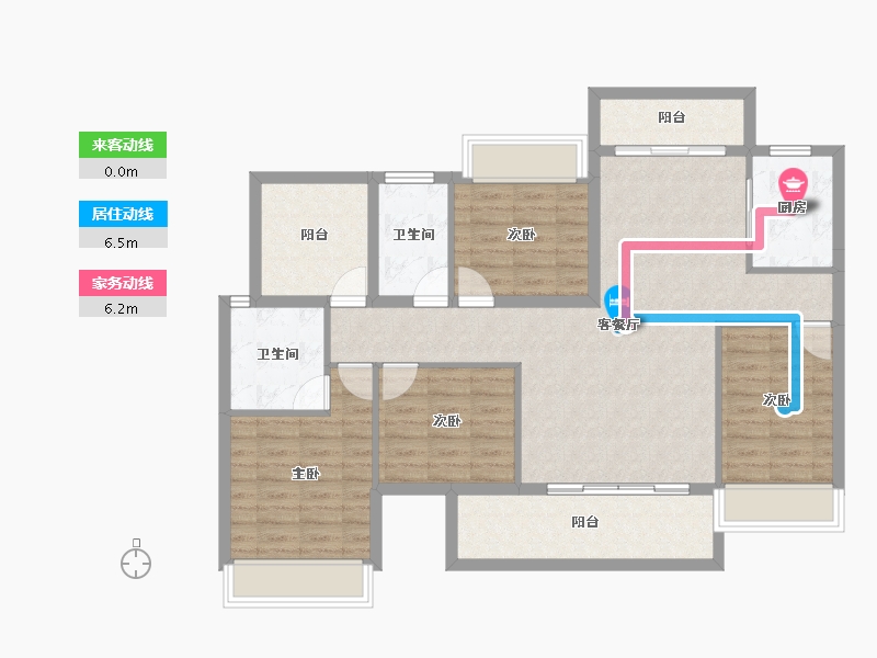 广东省-河源市-嘉葆润永安新城-106.23-户型库-动静线