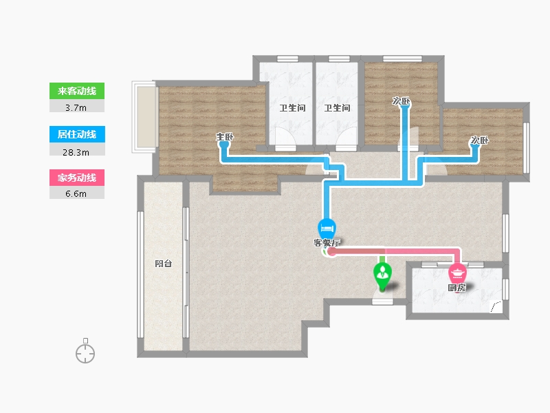 陕西省-西安市-龙记玖玺-138.00-户型库-动静线