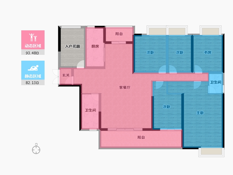 广东省-河源市-嘉葆润永安新城-167.93-户型库-动静分区