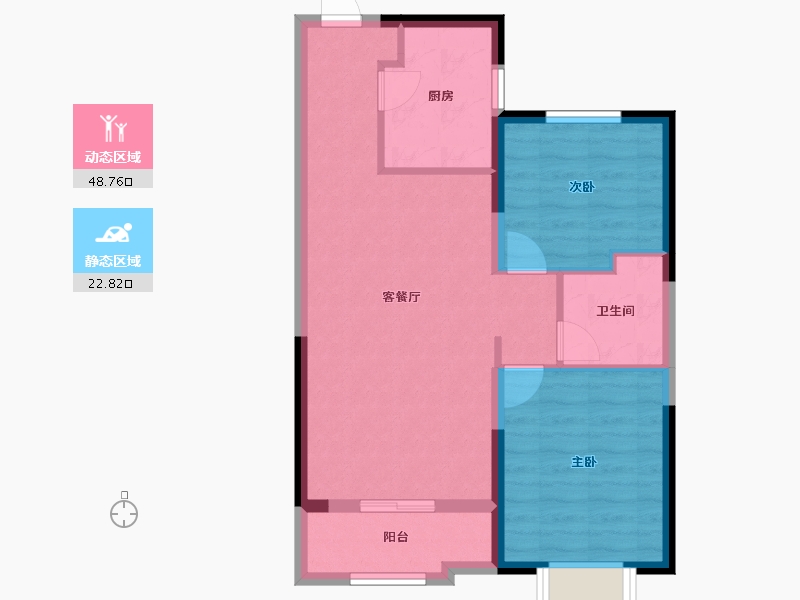 天津-天津市-新城·玺樾熙棠-64.01-户型库-动静分区