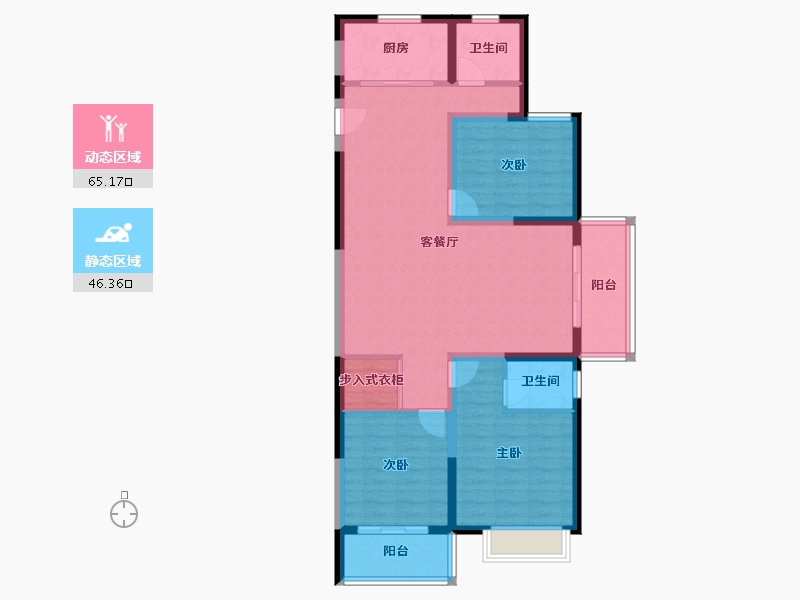 河南省-新乡市-诚城·三英里-100.00-户型库-动静分区