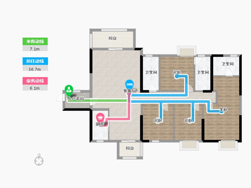 福建省-泉州市-百信·御江帝景-6期-140.00-户型库-动静线