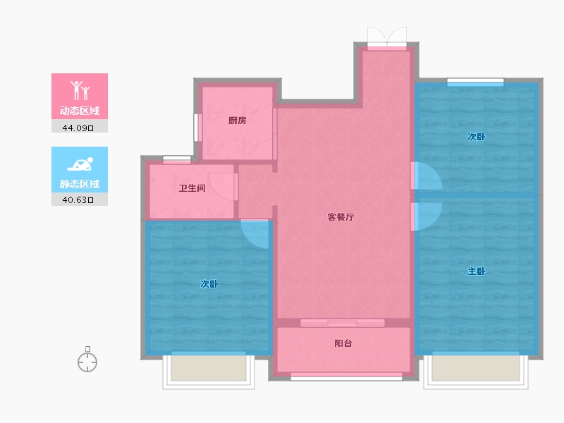 山东省-泰安市-早安新泰.书山境-76.35-户型库-动静分区