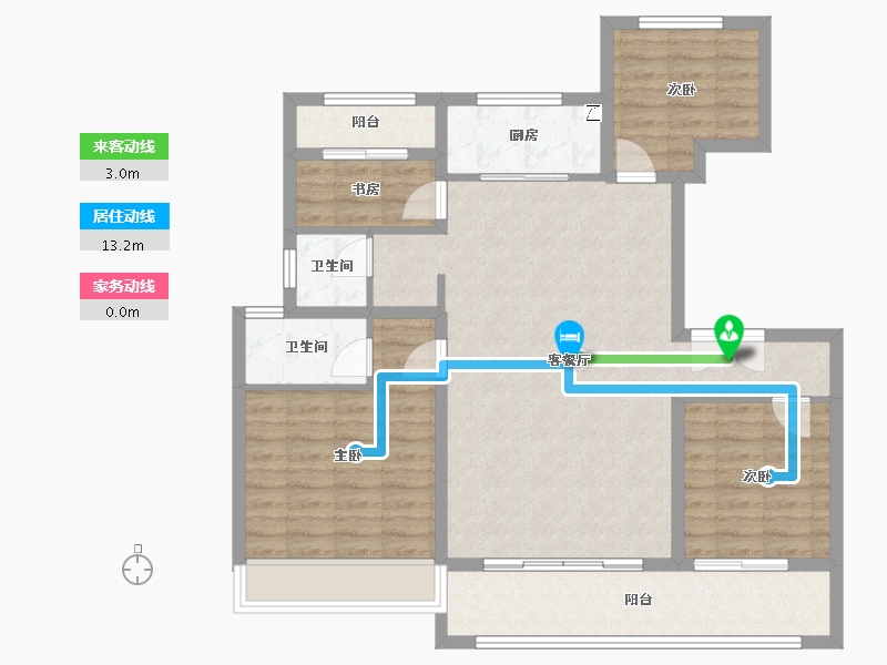 山东省-泰安市-龙城国尊府-100.00-户型库-动静线