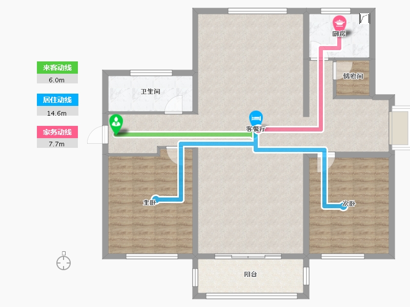 山东省-青岛市-祥和苑-120.00-户型库-动静线