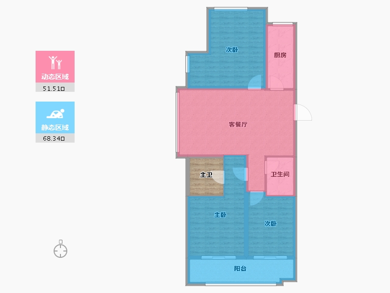 山东省-泰安市-光明智谷-114.40-户型库-动静分区