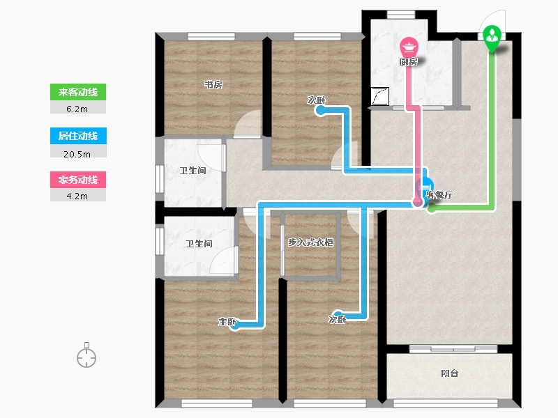 湖北省-武汉市-远洋东方境世界观8A地块-101.00-户型库-动静线