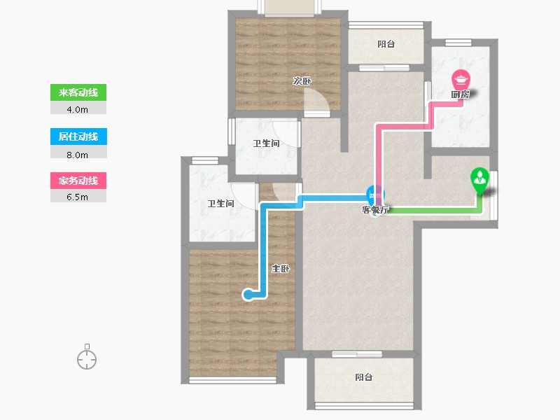 上海-上海市-东源名都-94.00-户型库-动静线