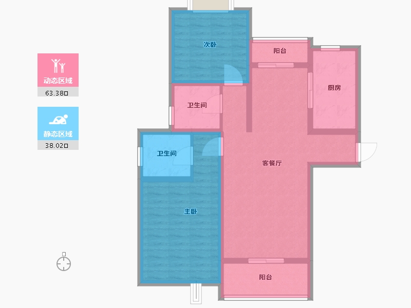 上海-上海市-东源名都-90.00-户型库-动静分区