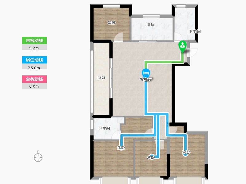 浙江省-宁波市-建发·春江悦-99.20-户型库-动静线