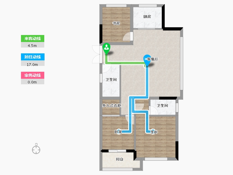 浙江省-杭州市-融悦天辰府-84.00-户型库-动静线