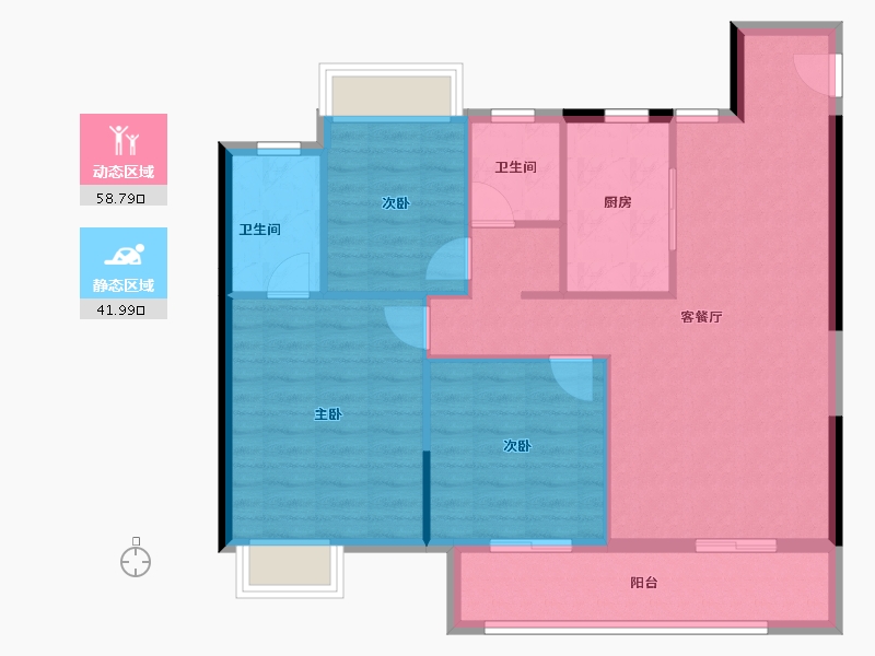 湖北省-武汉市-武汉二十四城-91.67-户型库-动静分区