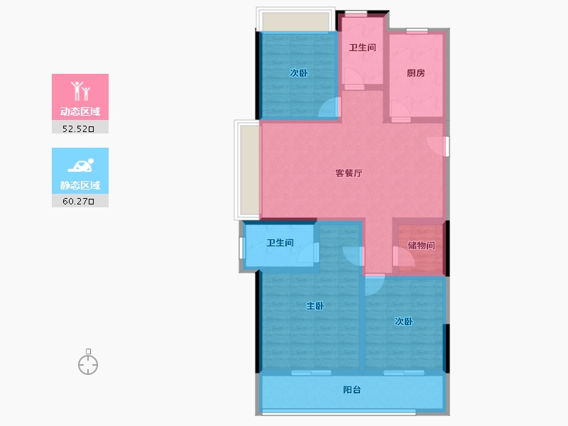 湖北省-武汉市-武汉二十四城-99.54-户型库-动静分区