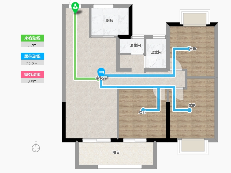 江苏省-常州市-牡丹招商公园学府-77.64-户型库-动静线