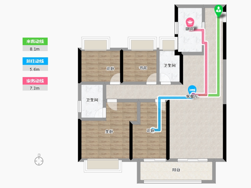 湖北省-武汉市-武汉二十四城-107.34-户型库-动静线