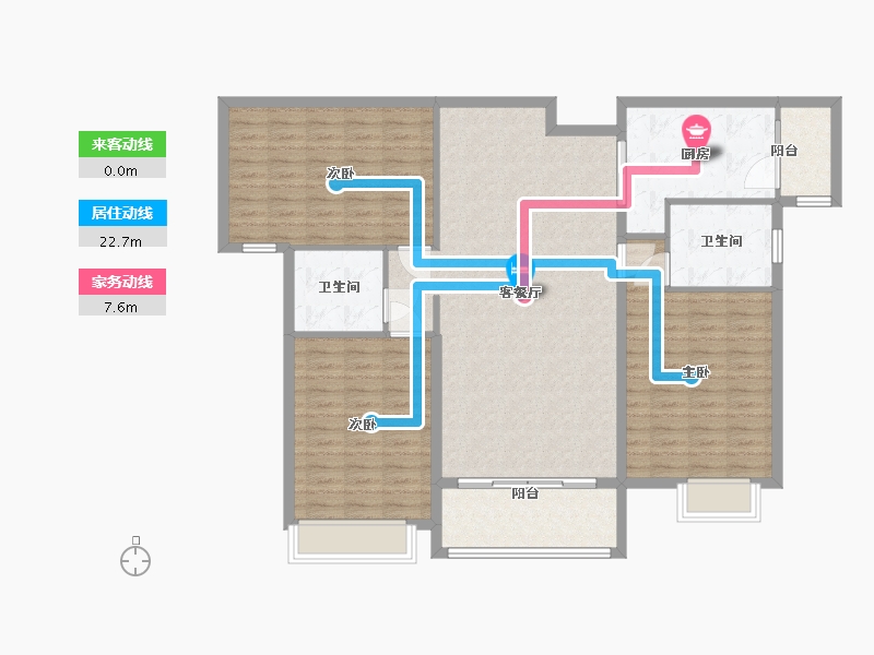 河南省-南阳市-锦绣前城-124.00-户型库-动静线