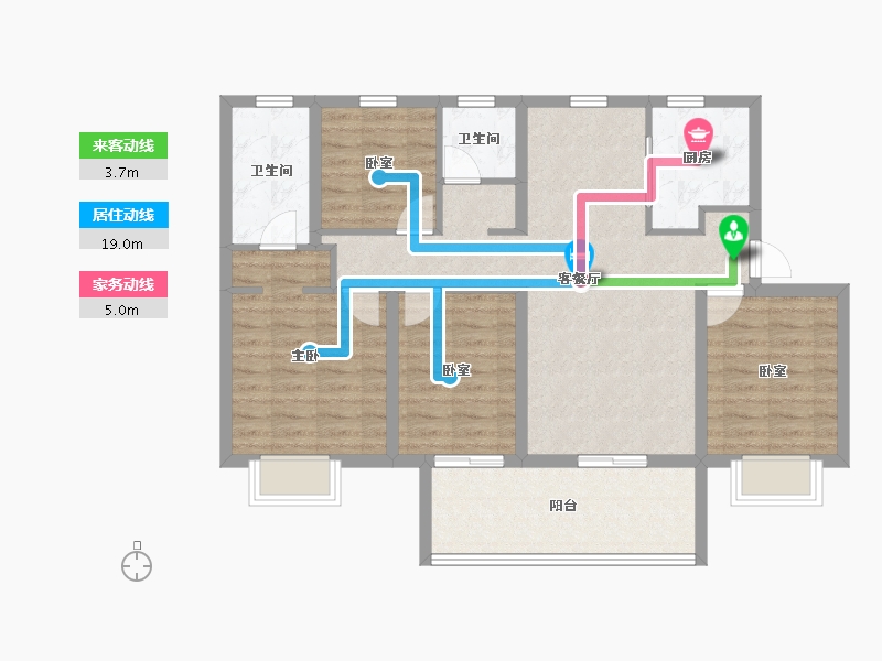 江苏省-南京市-中海云楚公馆-94.40-户型库-动静线