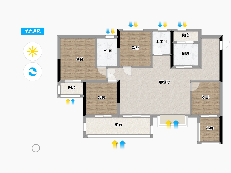 贵州省-遵义市-希望城-108.28-户型库-采光通风