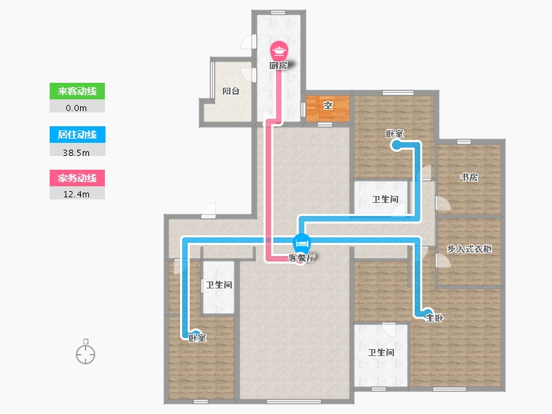 天津-天津市-中海城市广场钻石湾-252.00-户型库-动静线