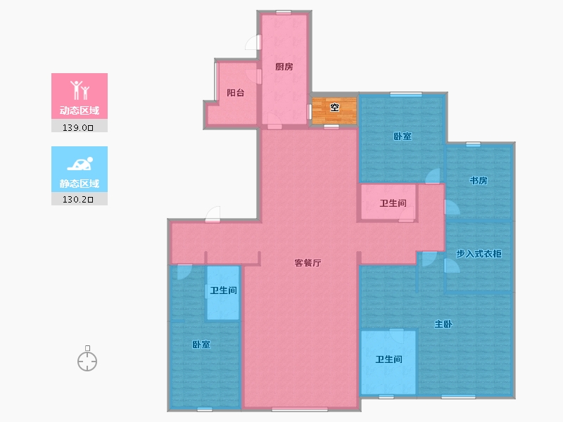 天津-天津市-中海城市广场钻石湾-252.00-户型库-动静分区