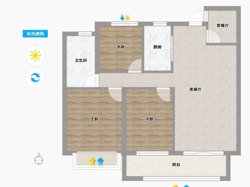 山东省-泰安市-早安新泰.书山境-78.28-户型库-采光通风