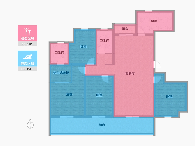 四川省-宜宾市-恒润雅居-139.00-户型库-动静分区