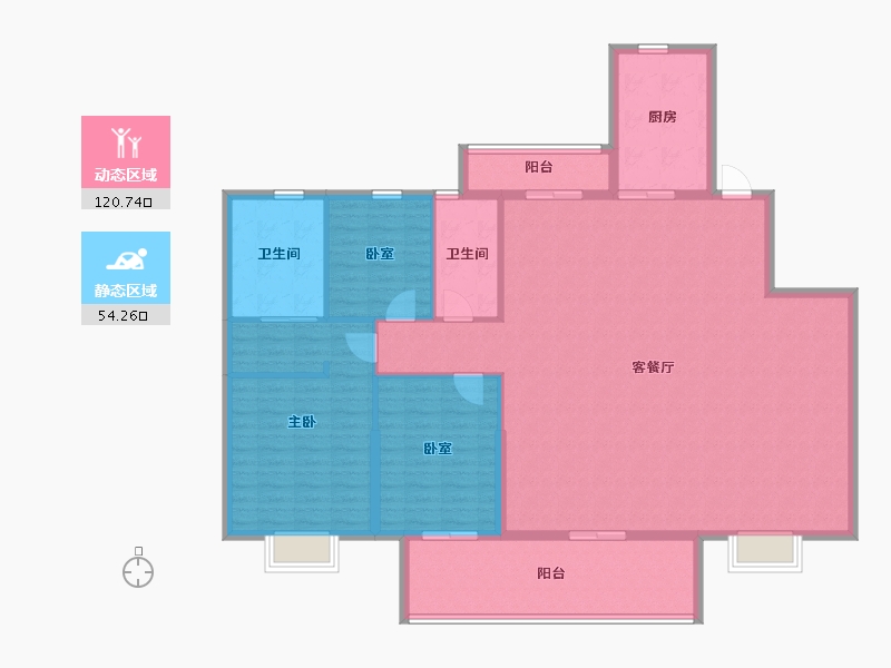 江西省-宜春市-樾江南-161.60-户型库-动静分区