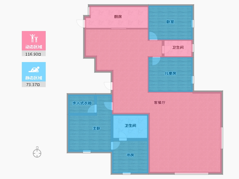 天津-天津市-中海城市广场钻石湾-175.20-户型库-动静分区