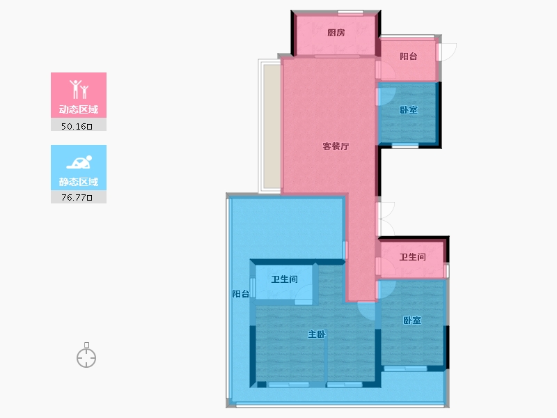 浙江省-杭州市-滨湖天地-112.00-户型库-动静分区