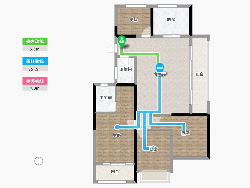 浙江省-杭州市-滨湖天地-112.80-户型库-动静线