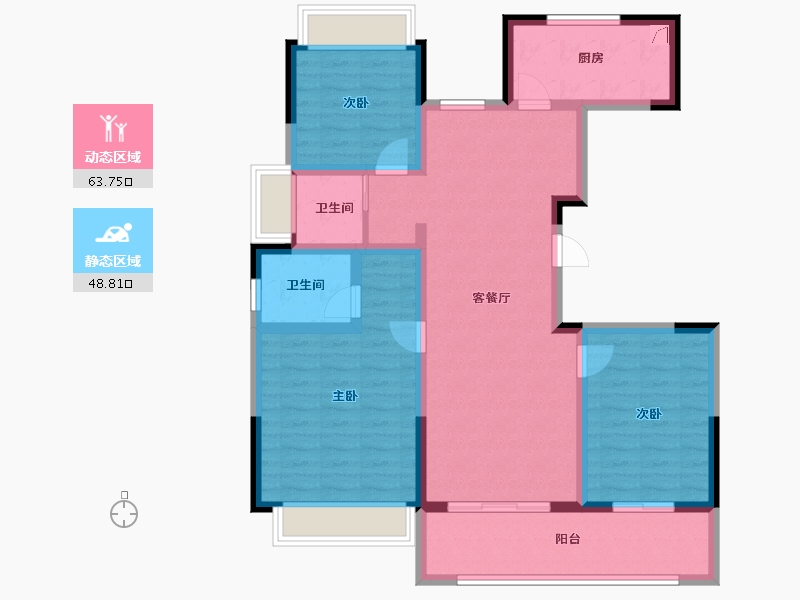 河南省-周口市-方远·中原首府-100.00-户型库-动静分区