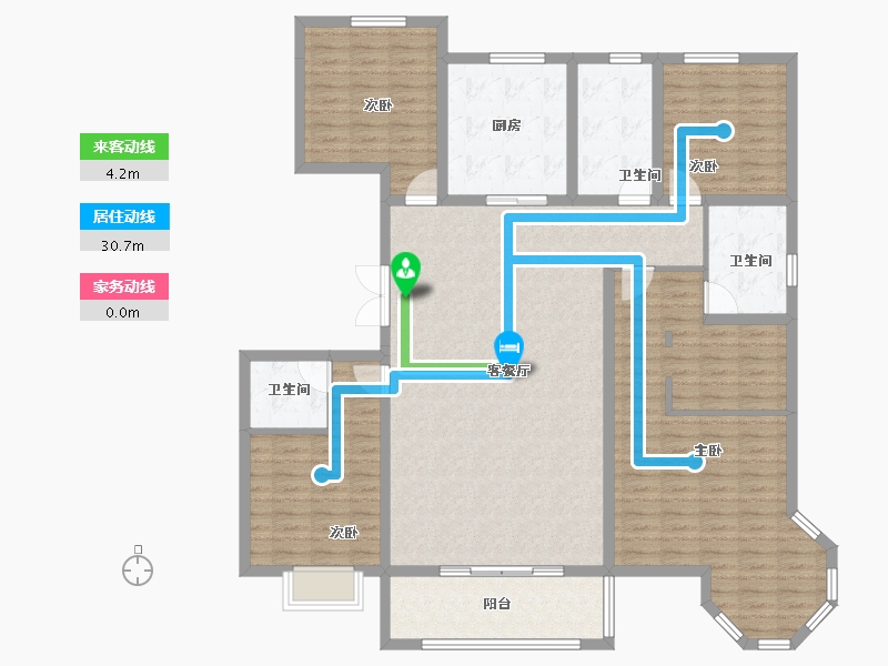 陕西省-咸阳市-城投时代-152.28-户型库-动静线