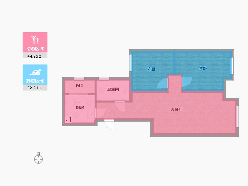 天津-天津市-合茂园-73.00-户型库-动静分区