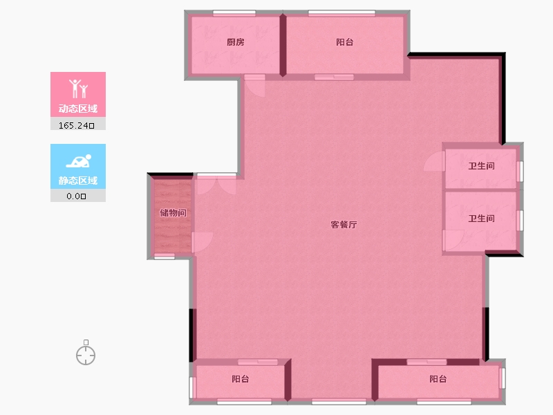 北京-北京市-聚龙花园-120.00-户型库-动静分区