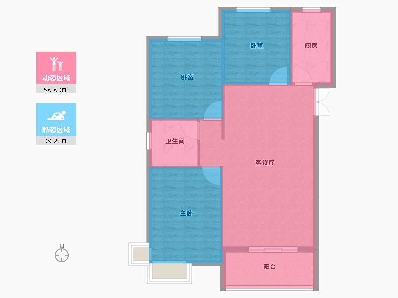 河南省-信阳市-高盛星河湾-88.00-户型库-动静分区