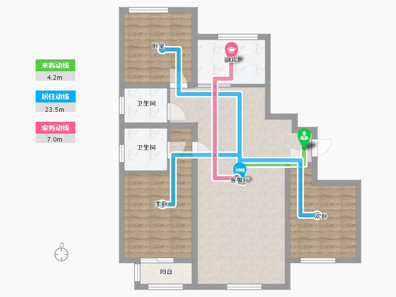 河北省-承德市-卧龙湾-98.60-户型库-动静线