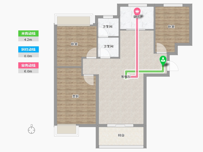 河南省-信阳市-湾湖春天-96.00-户型库-动静线