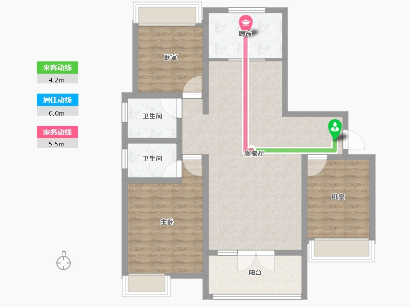 河南省-信阳市-湾湖春天-97.61-户型库-动静线