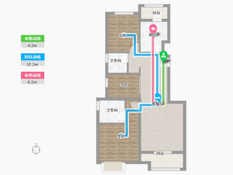 上海-上海市-复地富顿街区-80.00-户型库-动静线