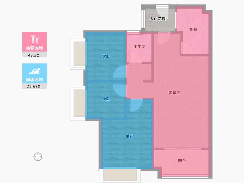 广东省-广州市-广州时代云图-东区-81.94-户型库-动静分区